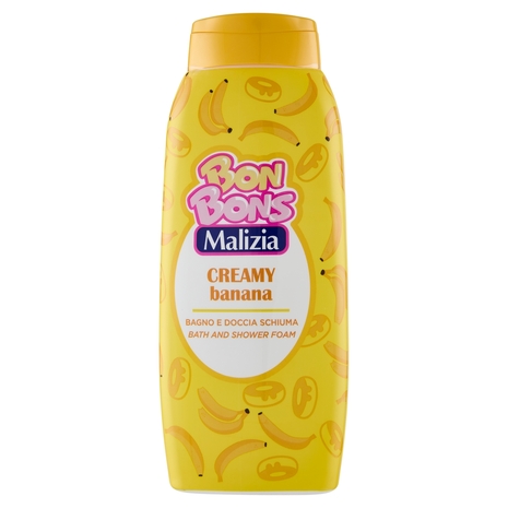 Malizia Bon Bons Creamy banana Bagno e Doccia Schiuma 500 mL